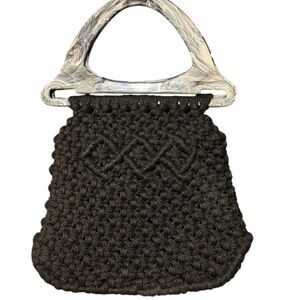 Handmade 1970's Macrame Purse